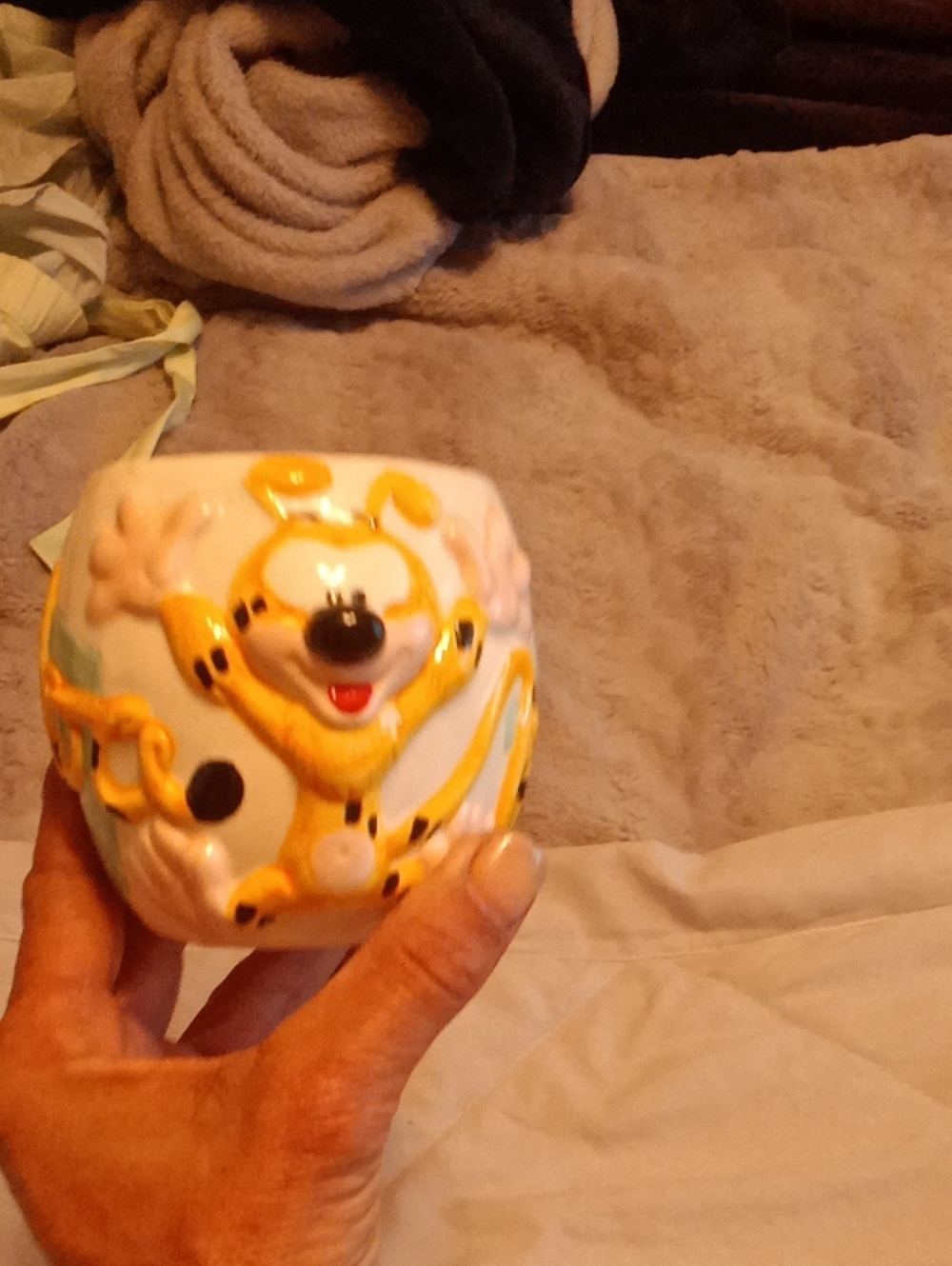 Cute Yellow Cartoon Character Ceramic Mug
